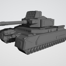 merkava oyun hover tank mechwarrior alphastrike battletech 3d print model - Mito3D