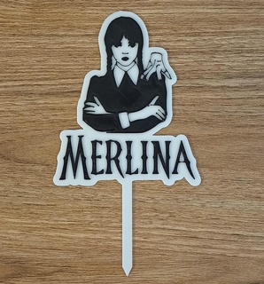merlina fingers cake topper top cutting cutter cookie fondant merlin wednesday adams crazy addams family 2 3d print model - Mito3D