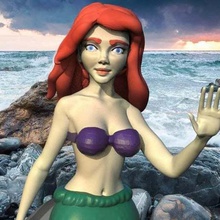 mermaid ariel the little sereia 3d_printing 3d print model - Mito3D