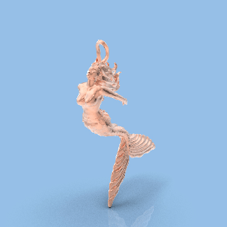 sirena escultura Arte hembra disney ariel resina estatua figurilla princesa vida marina encantos 3d print model - Mito3D