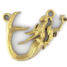 sereia 2 jóias sirene marinho a arte 3d print model - Mito3D