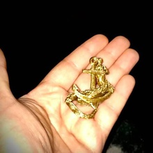 sereia âncora colar pingente jóias 3d print model - Mito3D