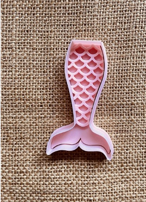 mermaid cookie cutter siren tail cutters cookies 3D print model - Mito3D