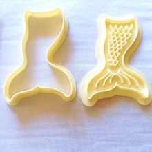 sirena tail coda taglierina pennarello mare taglio biscotto biscotti 3d print model - Mito3D