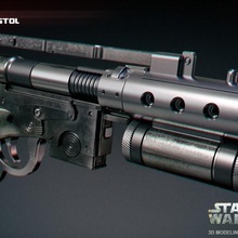 merr-sonn tipo cc pistola blaster gioco cosplay replica oggetti di scena starwars 3d print model - Mito3D