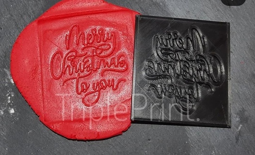 merry christmas santa claus coin trays xmas chritmas year parties cookie cutter emboss embosser 3d print model - Mito3D