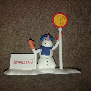 neşe Noel ev dekorasyon kar kardan adam buz soğuk di Neve 3d print model - Mito3D