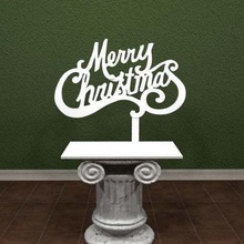 merry christmas - sign art signs logos standing season santa merrychristmas logo awesome 3d print model - Mito3D