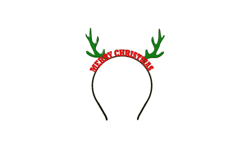 merry christmas 2024 hair band head Art year new 3d print model - Mito3D