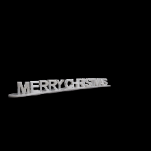 merry christmas happy hanukkah ambigram holidays holiday 3d 3d print model - Mito3D
