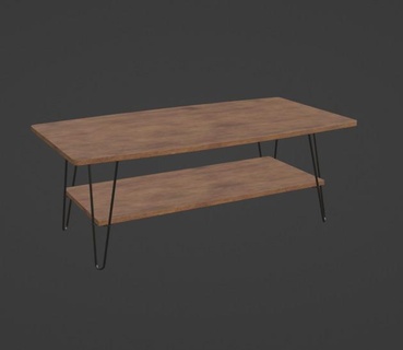 mesa table double table  3d print model - Mito3D