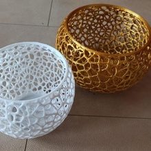 mesh basket fruit colectible adjust beautiful modern art 3d print model - Mito3D