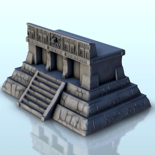 mesoamerican palace 11 - maya aztec cuetzpal seraphon lizardmen medieval age sigmar warhammer mexican architecture thumbnails building scenery wargame figures game land games accessories jungle 3d print model - Mito3D