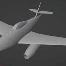 messerschmitt 262 airplane luftwaffe me plane warbird ww2 vehicles 3d print model - Mito3D