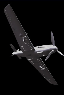 messerschmitt bf 109g Flugzeug Modellieren wwii Modell 3d print model - Mito3D