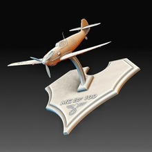 messerschmitt bf 109 Armi arte gadget aereo alto poli giocattolo 3d print model - Mito3D