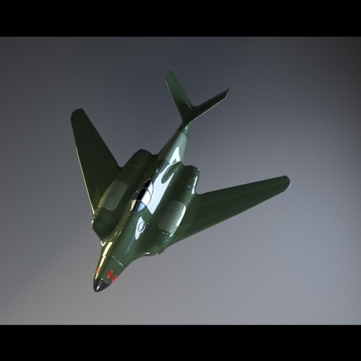 messerschmitt me 262 hg ııı sanat uçak II 3D print model - Mito3D