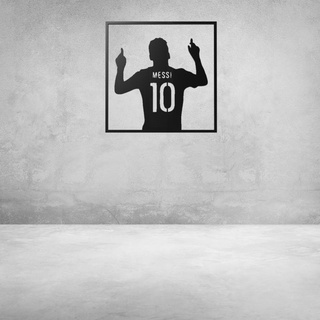 messi - lionel wall chart champion world champions argentina painting silhouette 3d print model - Mito3D