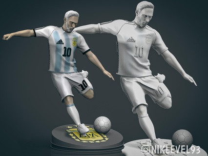 messi 3d imprimível 5 esporte estátua futebol Lionel mesii bode decoração arte moda miniaturas figuras m10 estatueta personagem homem humano PSG barcelona 3d print model - Mito3D