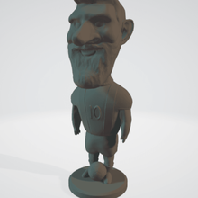 messi barbón varios el futbolista 10 karaoke barcelona argentina de dibujos animados jugador escultura 3d print model - Mito3D