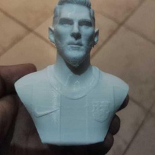 messi buste barge 3d print model - Mito3D