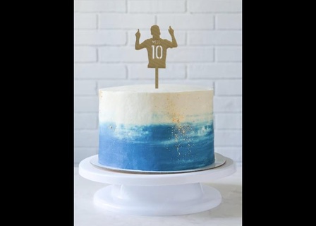 messi gâteau topper messi Lionel messi champion monde champions Argentine gâteau topper silhouette 3d print model - Mito3D