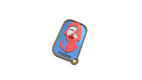 messi Gesicht Monate 3d print model - Mito3D