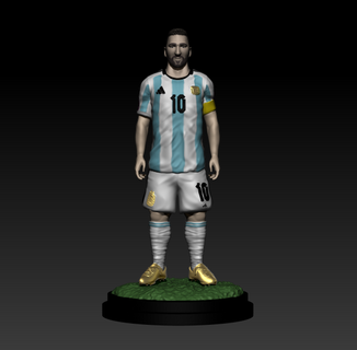 messi goat lionel lio messi football goat player best  3d print model - Mito3D