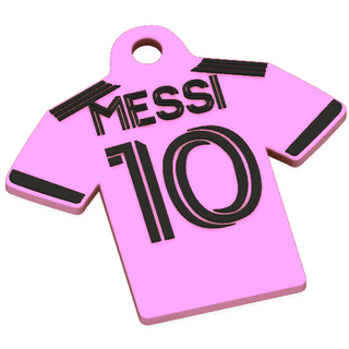 Messi arası t shirt anahtar yüzük anahtarlık Miami 3d print model - Mito3D