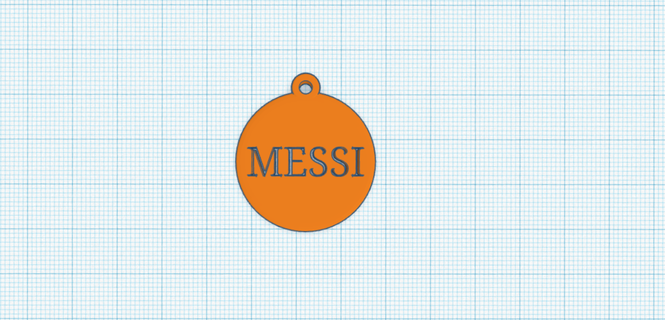 Messi anahtarlık 3d print model - Mito3D