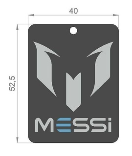 Messi anahtarlık anahtar yüzükler dünya Fincan Lionel oyuncak arası Futbol Miami 3d print model - Mito3D