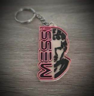 messi keychain key rings world cup lionel toy inter soccer miami football 3d print model - Mito3D