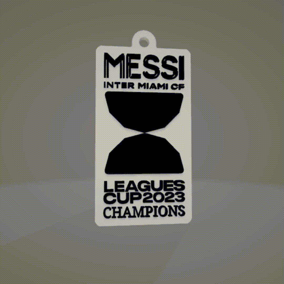 messi Schlüsselbund Ligen Tasse Meister 2023 mls inter Miami Löwe Concacaf Rosa Welt Fußball 3D print model - Mito3D
