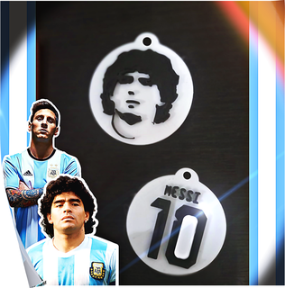 Messi anahtarlık 2022 Maradona Arjantin 3d print model - Mito3D