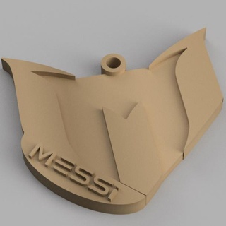 messi keychain logo bigger fcb fc barcelona barca real madrid spain art wall logos neymar 3d print model - Mito3D
