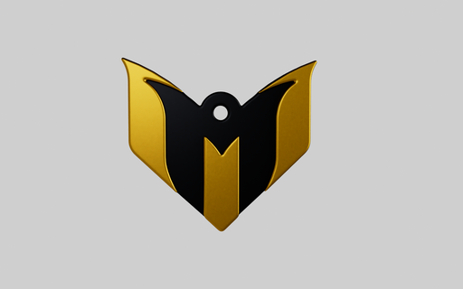 messi logo keychain 3d print model - Mito3D