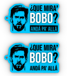messi looking täuschen Schlüsselbund Bobo Argentinien Welt Katar 3d print model - Mito3D