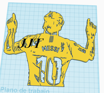 Messi kırsal topper anahtarlık resim Sanat Futbol Katar barcelona Arjantin dekorasyon la 10 oyun masa 3d print model - Mito3D