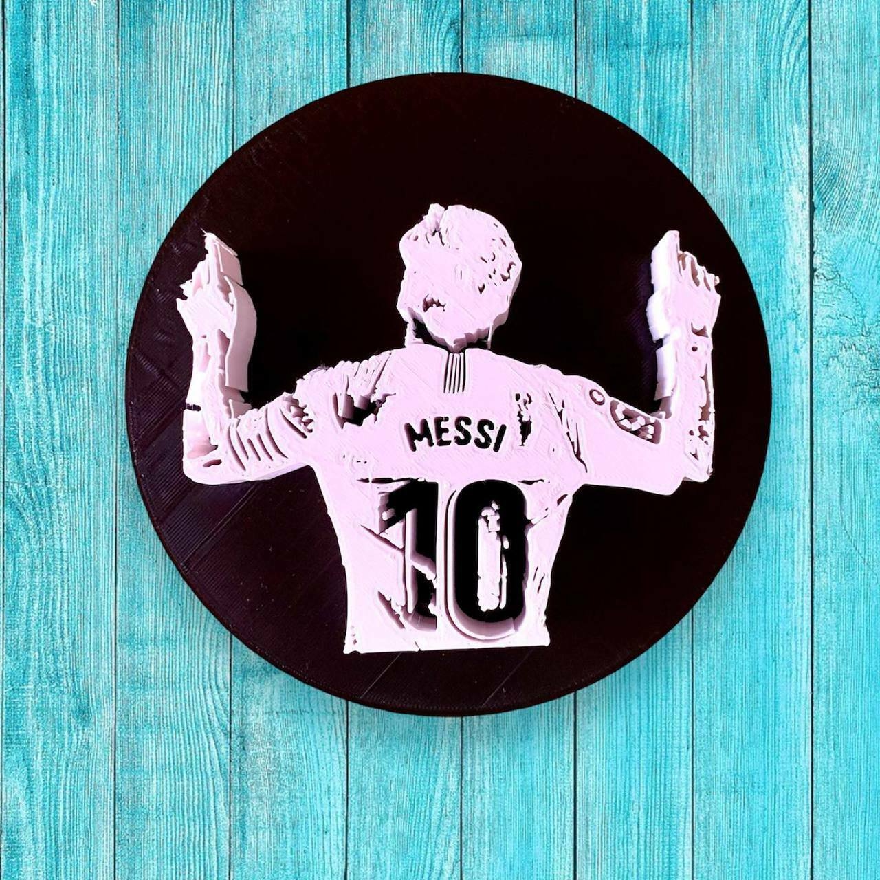 messi pared imagen Lionel Messi Leo cabra Mesías 3D print model - Mito3D