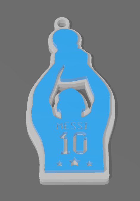 messi monde tasse porte clés bijoux logo chèvre amant Argentine Grand papa football barsa 3D print model - Mito3D
