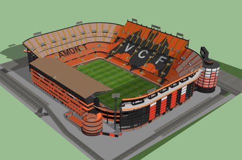 mestalla valencia estádio 2023 futebol nfl nba mlb nhl Espanha 3d print model - Mito3D