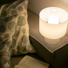 meta table lamp art design product gift light 3dprint interior homedecor led christmas 3d print model - Mito3D