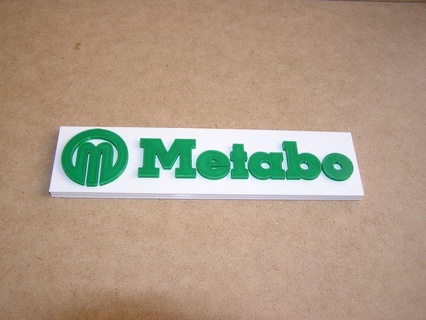 metabo logo fabricante alto calidad herramientas 3d print model - Mito3D