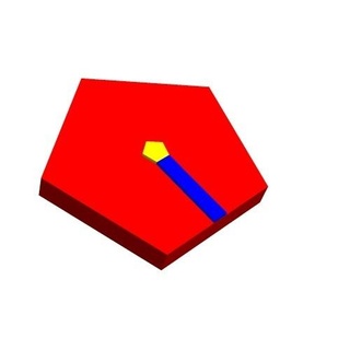 metagono grazie 5 1x1 1 gioco geometria giocattolo stelo matematica tassellazione grafico teoria 3d print model - Mito3D