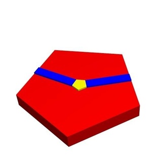 metagono 5 1x2 2 jogos geometria brinquedo haste matemática mosaico gráfico teoria 3d print model - Mito3D