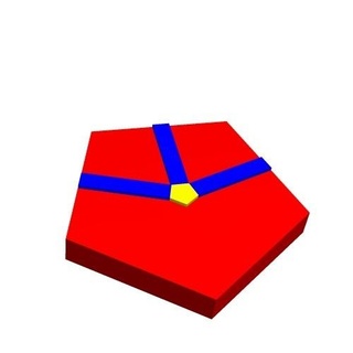 metagono 5 1x3 1 juego geometría juguete vástago matemáticas mosaico educación grafico teoría 3d print model - Mito3D