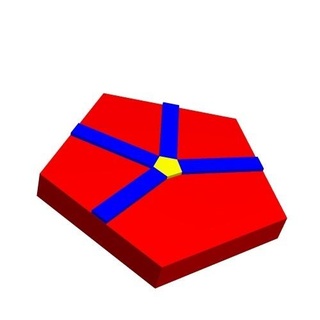 metagon tilz 5 1x4 1 Game geometry toy stem math tessellation education graph theory 3d print model - Mito3D