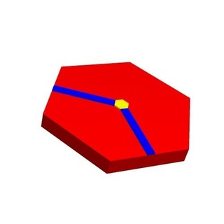 metagono grazie 6 1x2 2 gioco geometria giocattolo stelo matematica tassellazione 3d print model - Mito3D