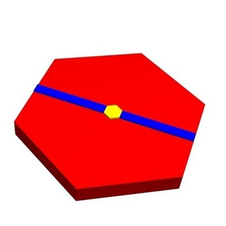 metagono grazie 6 1x2 3 gioco geometria giocattolo stelo matematica tassellazione 3d print model - Mito3D