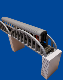 metal-rock bridge ho 1 87 marklin h0 stone model railroading arch train 3d print model - Mito3D